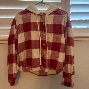 American eagle size medium button up hoodie.